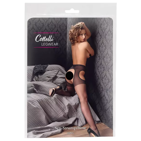 Cottelli - Meia arrastão erótica - preta