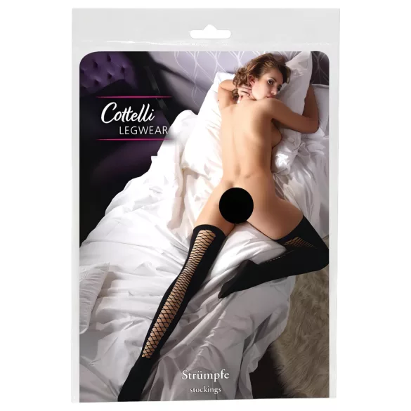 Cottelli - Meia 7/8 sexy - preta - M/L