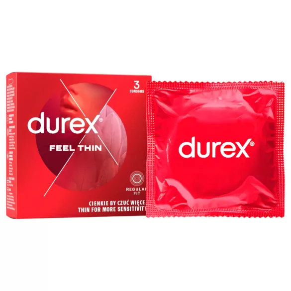 Durex - Preservativo ultra fino - sensação real - 3 unidades