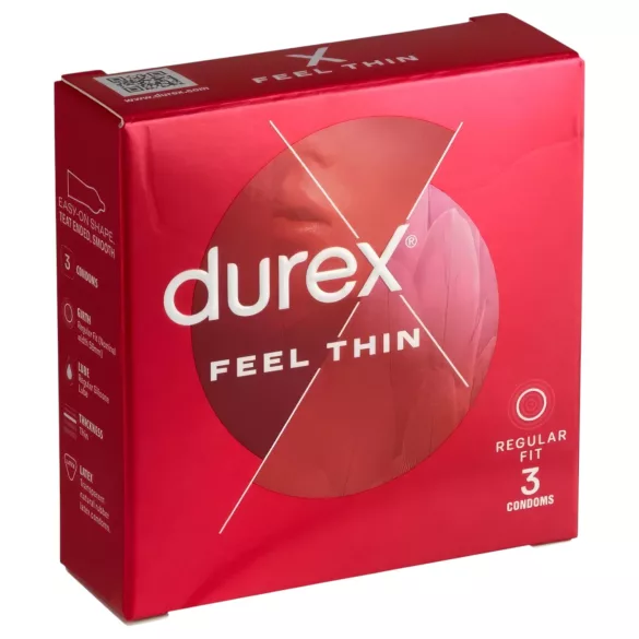 Durex - Preservativo ultra fino - sensação real - 3 unidades