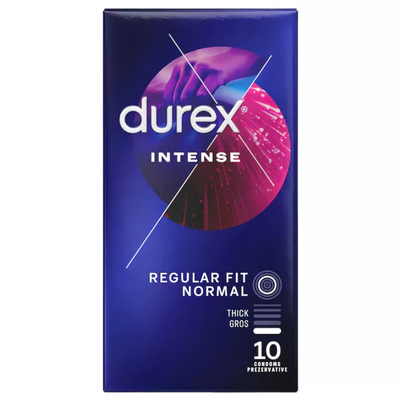 Durex Intense - preservativo texturizado com relevos e pontos - 10 unidades
