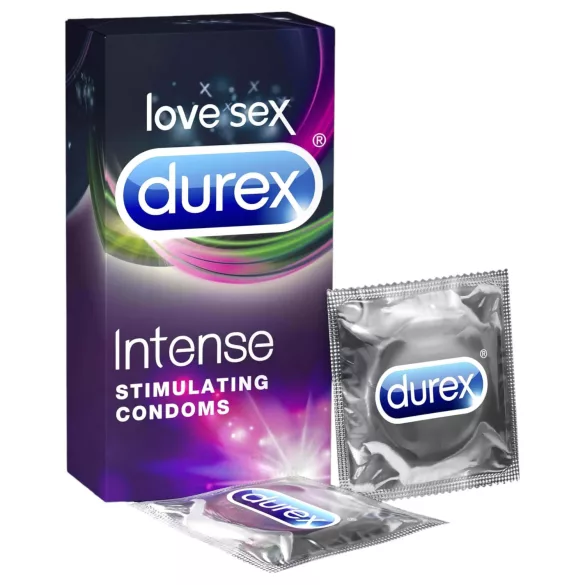 Durex Intense - preservativo texturizado com relevos e pontos - 10 unidades