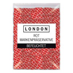 London - preservativo com sabor morango - 1000 unidades