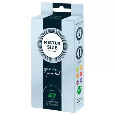   Mister Size - preservativo fino - 47mm - caixa com 10 unidades