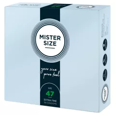   Mister Size - preservativo fino - 47mm - caixa com 36 unidades