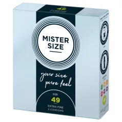 Mister Size - preservativo fino - 49mm - 3 unidades