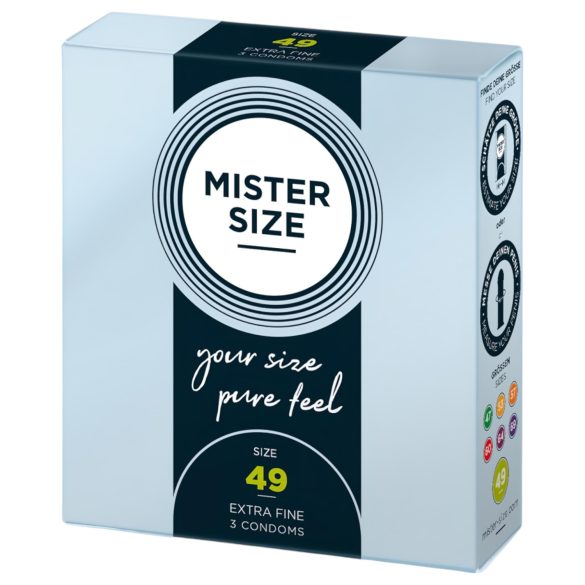 Mister Size - preservativo fino - 49mm - 3 unidades