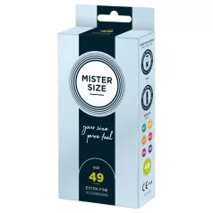   Mister Size - preservativo fino - 49mm - caixa com 10 unidades