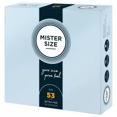   Mister Size - preservativo fino - 53mm - caixa com 36 unidades