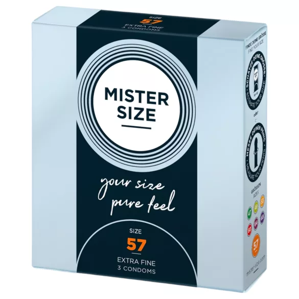 Mister Size - preservativo fino - 57mm - 3 unidades