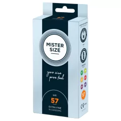   Mister Size - Preservativo fino - 57mm - Caixa com 10 unidades