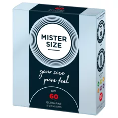   Mister Size - preservativo fino - 60mm - caixa com 3 unidades