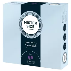   Mister Size - preservativo fino - 69mm - caixa com 36 unidades
