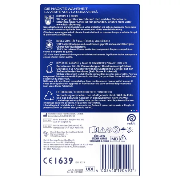 Durex Intense - Preservativos orgásmicos (10 unid.)