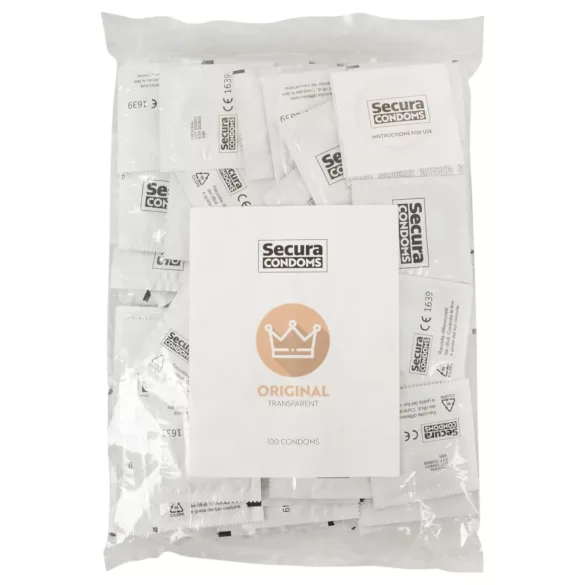 Secura Original - preservativo masculino - látex - caixa com 100 unidades