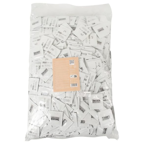 Secura Original - preservativo - látex - caixa com 1000 unidades
