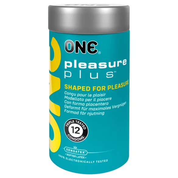 ONE Pleasure Plus - preservativo texturizado com relevo interno - caixa com 12