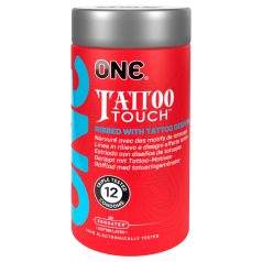 ONE - preservativo com tatuagem - látex - 12 unidades