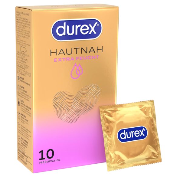 Durex Hautnah - preservativo extra lubrificado - caixa com 10 unidades