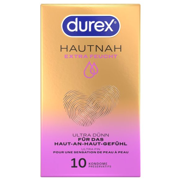 Durex Hautnah - preservativo extra lubrificado - caixa com 10 unidades