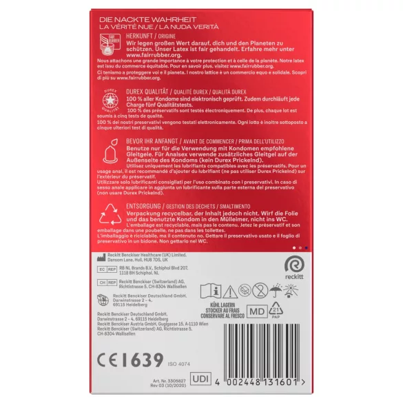 Durex - Preservativos XXL (10 unid.)