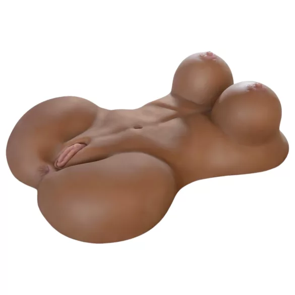 Fuck Me silly Sista - masturbador feminino torso realista marrom