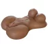 Fuck Me silly Sista - masturbador feminino torso realista marrom