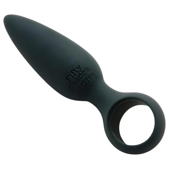 Fifty Shades of Grey - plug anal de dedo - silicone cinza