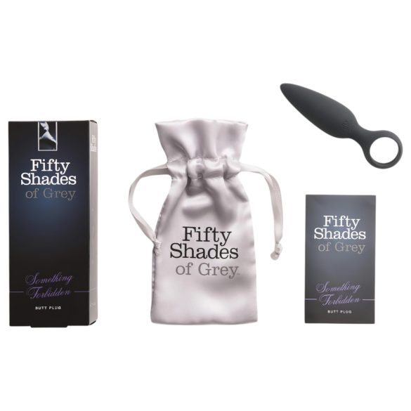 Fifty Shades of Grey - plug anal de dedo - silicone cinza