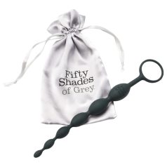 Fifty Shades of Grey - dildo anal pérolas - silicone cinza