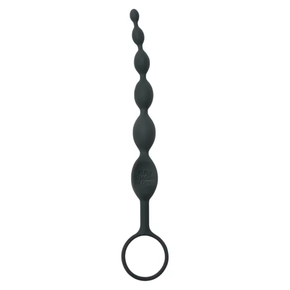 Fifty Shades of Grey - dildo anal pérolas - silicone cinza