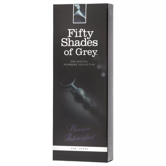 Fifty Shades of Grey - dildo anal pérolas - silicone cinza