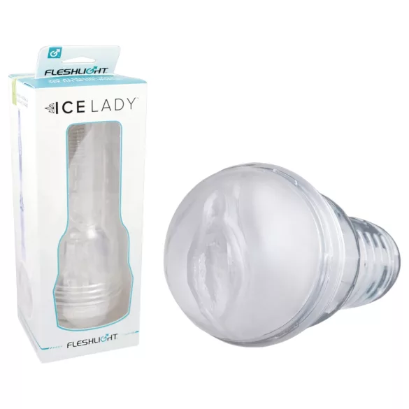 Fleshlight Ice Lady - masturbador masculino vagina transparente