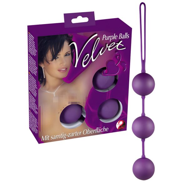 You2Toys - bola vaginal tripla - silicone - roxo