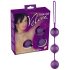 You2Toys - bola vaginal tripla - silicone - roxo