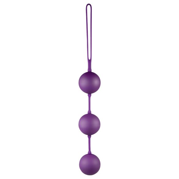 You2Toys - bola vaginal tripla - silicone - roxo