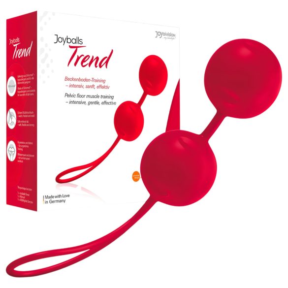 Joyballs - Bolas Ben Wa - Exercício Kegel - Silicone Vermelho
