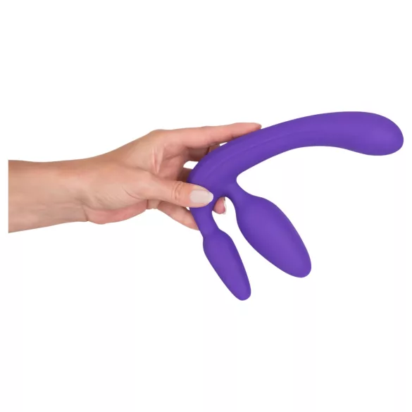 You2Toys - Triplo dildo acoplável sem arnês (roxo)