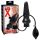 LATEX - plug anal inflável grande - látex preto