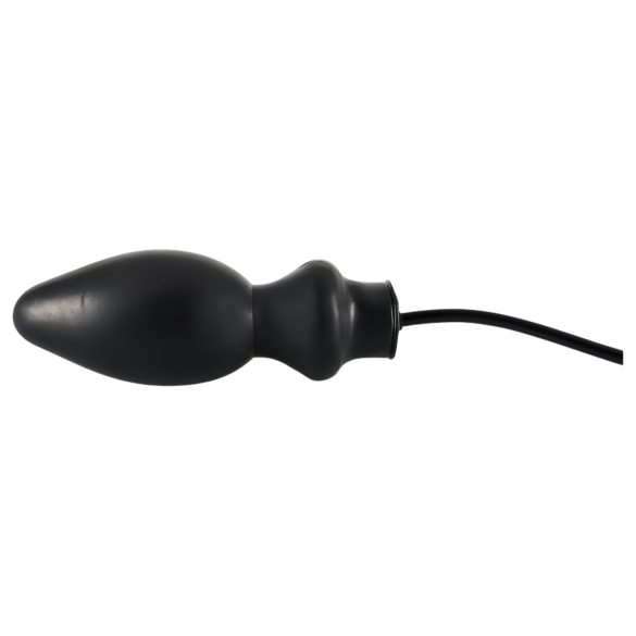 LATEX - plug anal inflável grande - látex preto