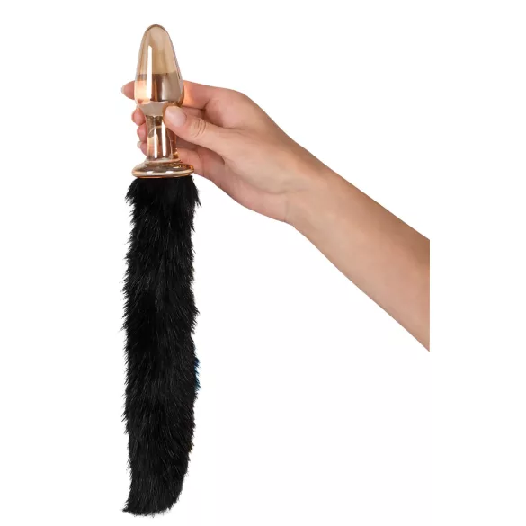 You2Toys - plug anal de vidro com cauda de gato