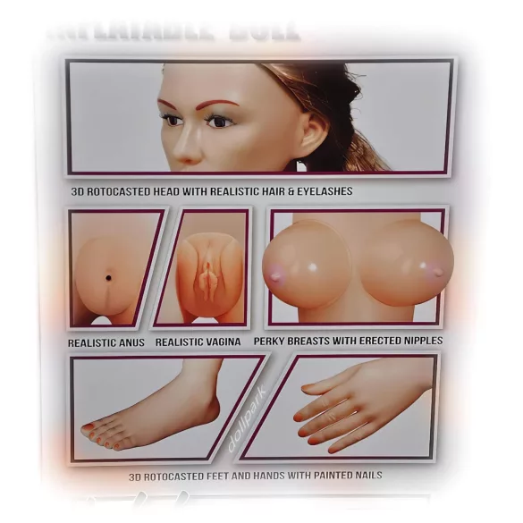 Antonya Vidra - boneca inflável sexual - perna semi-levantada
