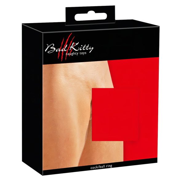 Bad Kitty - anel peniano e para escroto - couro preto
