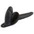 You2Toys - Cinta com dildo duplo em silicone preto