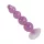 You2Toys - plug anal com bolinhas - ventosa - silicone roxo