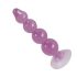 You2Toys - plug anal com bolinhas - ventosa - silicone roxo