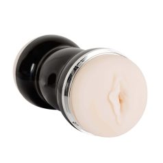 You2Toys - masturbador duplo vagina e ânus - silicone preto