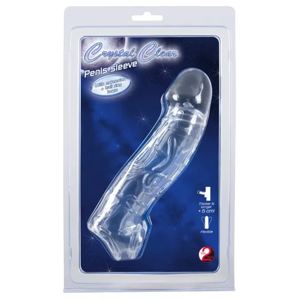 Crystal Skin - capa peniana extensora - silicone realista