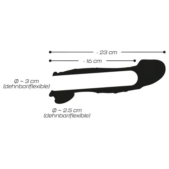 Crystal Skin - capa peniana extensora - silicone realista