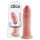 King Cock - dildo realístico com ventosa - 23cm - cor natural